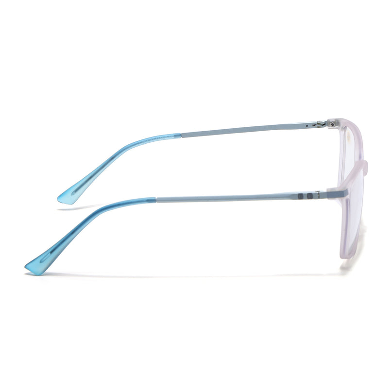 Eyejack Domino Light Purple Square Eyeglasses for Men & Women (TR1007FCL1708-C9)