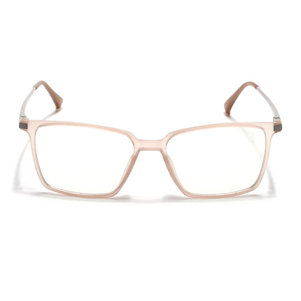 Eyejack Domino Matt Brown Square Eyeglasses for Men & Women (TR1007FCL1710-C11)