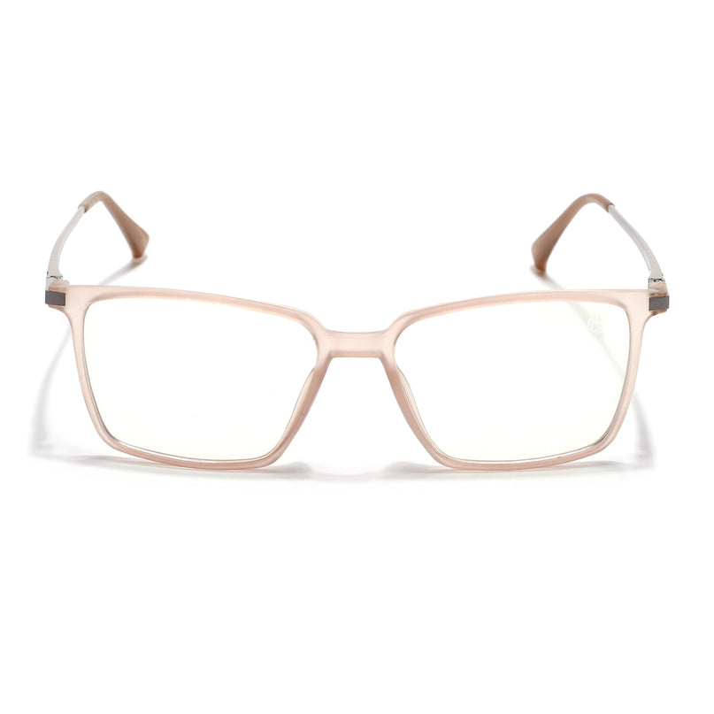 Eyejack Domino Matt Brown Square Eyeglasses for Men & Women (TR1007FCL1710-C11)