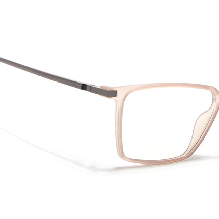 Eyejack Domino Matt Brown Square Eyeglasses for Men & Women (TR1007FCL1710-C11)