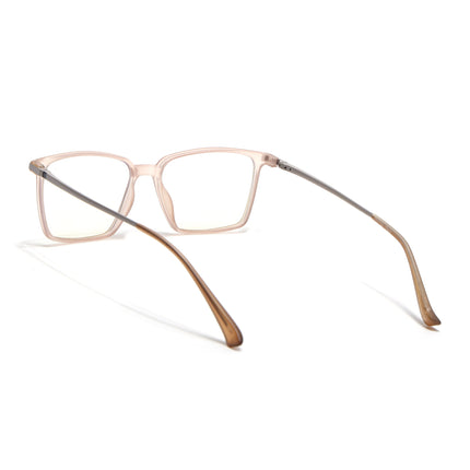 Eyejack Domino Matt Brown Square Eyeglasses for Men & Women (TR1007FCL1710-C11)