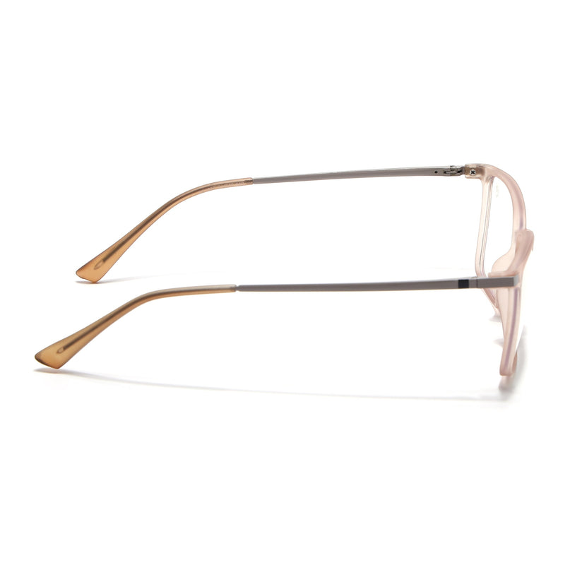 Eyejack Domino Matt Brown Square Eyeglasses for Men & Women (TR1007FCL1710-C11)