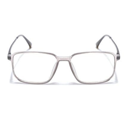 Eyejack Domino Transparent Rectangle Eyeglasses for Men & Women (TR1008FCL1716-C3)