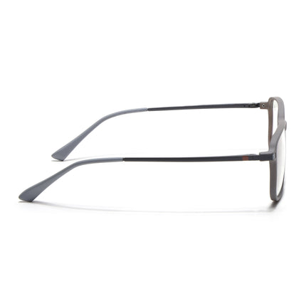 Eyejack Domino Grey Rectangle Eyeglasses for Men & Women (TR1008FCL1718-C5)