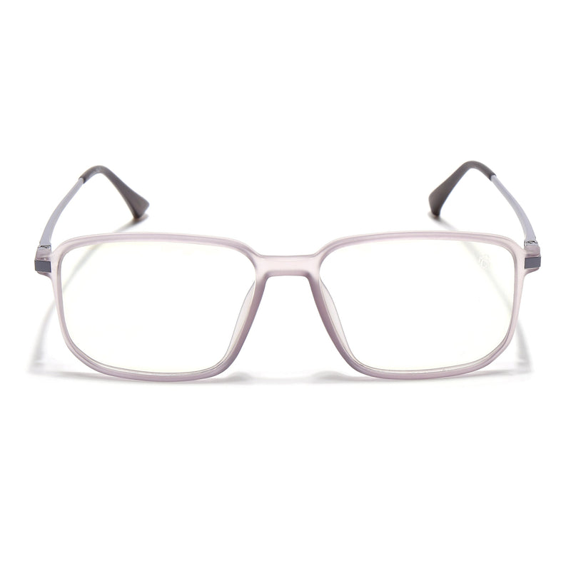 Eyejack Domino Purple Rectangle Eyeglasses for Men & Women (TR1008FCL1721-C8)
