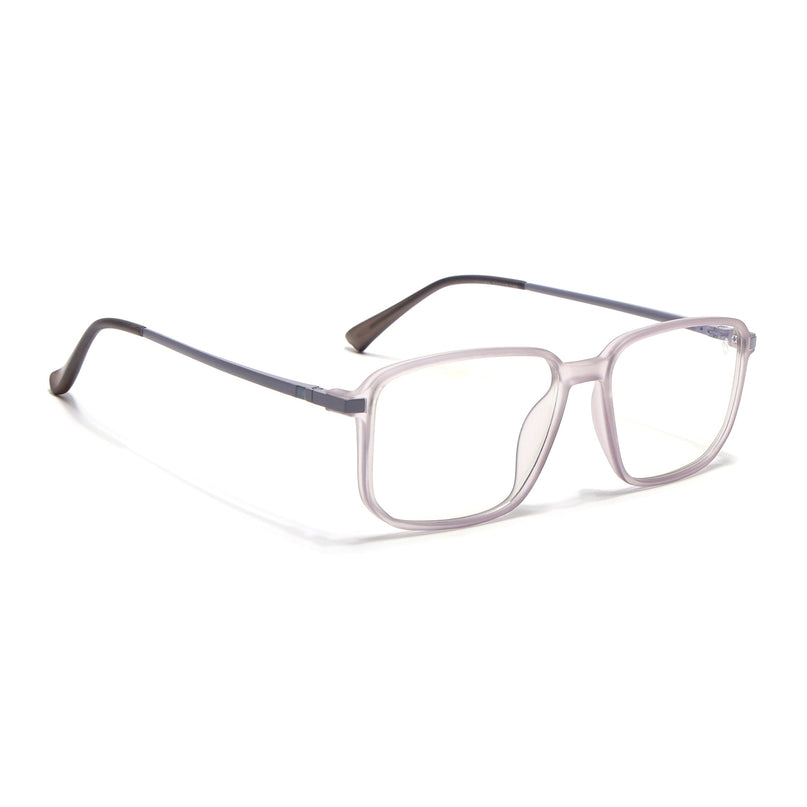 Eyejack Domino Purple Rectangle Eyeglasses for Men & Women (TR1008FCL1721-C8)