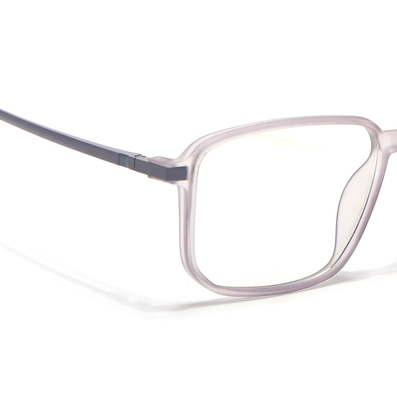 Eyejack Domino Purple Rectangle Eyeglasses for Men & Women (TR1008FCL1721-C8)