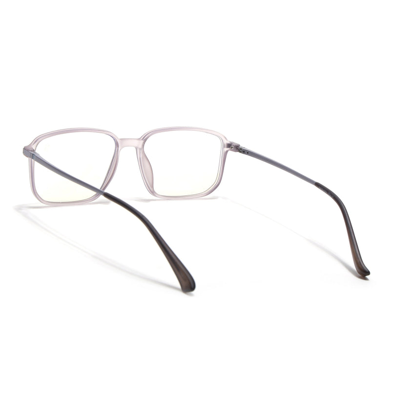 Eyejack Domino Purple Rectangle Eyeglasses for Men & Women (TR1008FCL1721-C8)