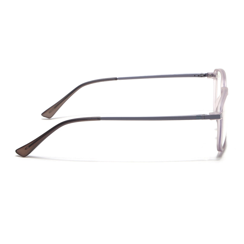 Eyejack Domino Purple Rectangle Eyeglasses for Men & Women (TR1008FCL1721-C8)