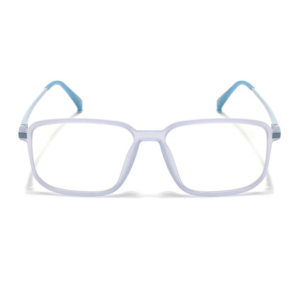 Eyejack Domino Light Purple Rectangle Eyeglasses for Men & Women (TR1008FCL1722-C9)