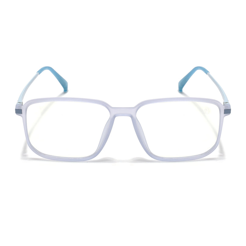 Eyejack Domino Light Purple Rectangle Eyeglasses for Men & Women (TR1008FCL1722-C9)