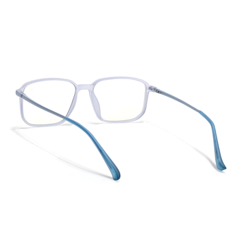 Eyejack Domino Light Purple Rectangle Eyeglasses for Men & Women (TR1008FCL1722-C9)