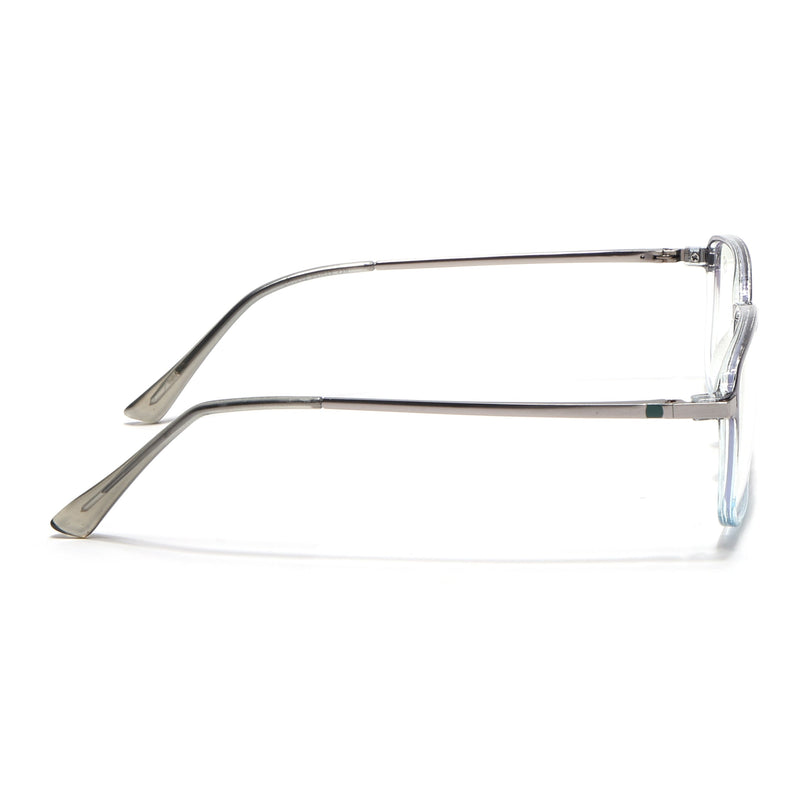 Eyejack Domino Black & Clear Rectangle Eyeglasses for Men & Women (TR1008FCL1726-C13)