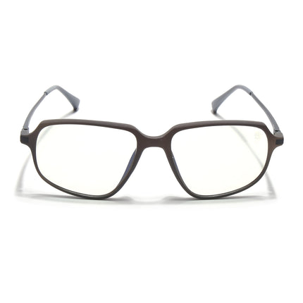 Eyejack Domino Grey Square Eyeglasses for Men & Women (TR1009FCL1732-C5)