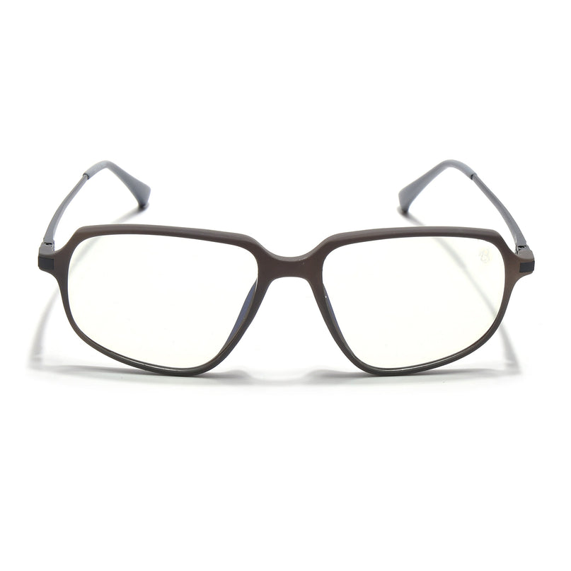 Eyejack Domino Grey Square Eyeglasses for Men & Women (TR1009FCL1732-C5)