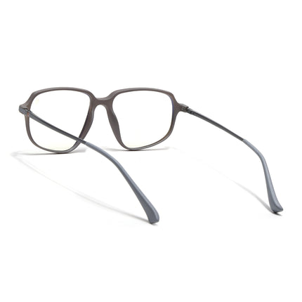Eyejack Domino Grey Square Eyeglasses for Men & Women (TR1009FCL1732-C5)