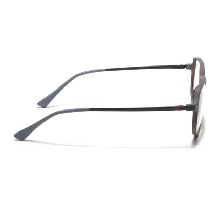 Eyejack Domino Grey Square Eyeglasses for Men & Women (TR1009FCL1732-C5)