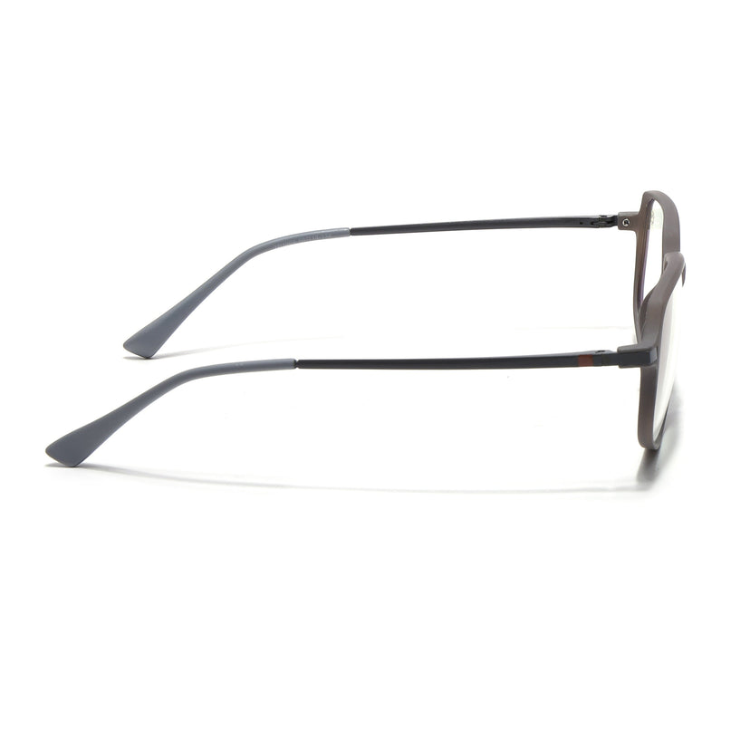 Eyejack Domino Grey Square Eyeglasses for Men & Women (TR1009FCL1732-C5)