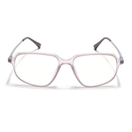 Eyejack Domino Purple Square Eyeglasses for Men & Women (TR1009FCL1735-C8)