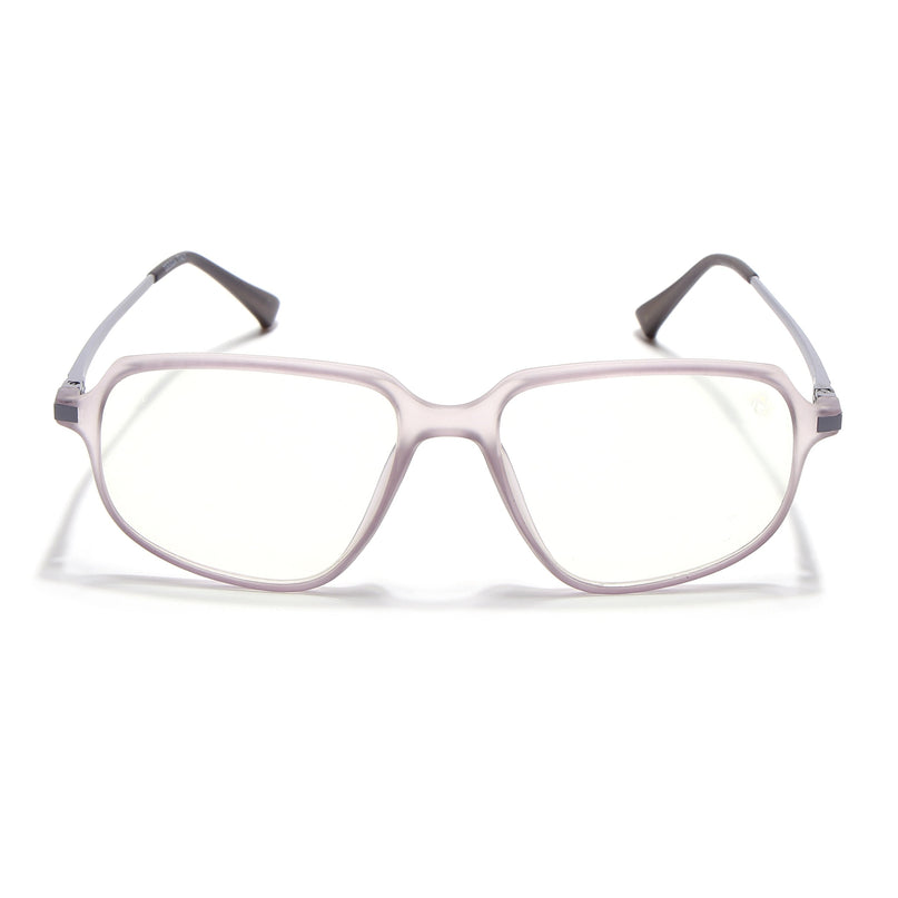 Eyejack Domino Purple Square Eyeglasses for Men & Women (TR1009FCL1735-C8)