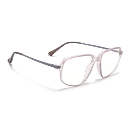 Eyejack Domino Purple Square Eyeglasses for Men & Women (TR1009FCL1735-C8)