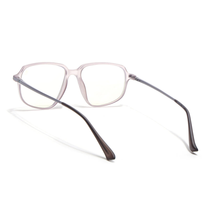 Eyejack Domino Purple Square Eyeglasses for Men & Women (TR1009FCL1735-C8)