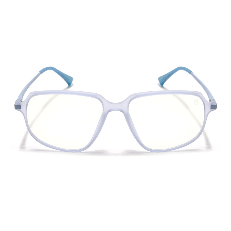 Eyejack Domino Light Purple Square Eyeglasses for Men & Women (TR1009FCL1736-C9)