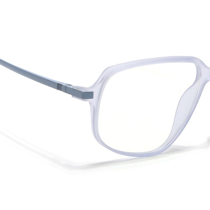 Eyejack Domino Light Purple Square Eyeglasses for Men & Women (TR1009FCL1736-C9)