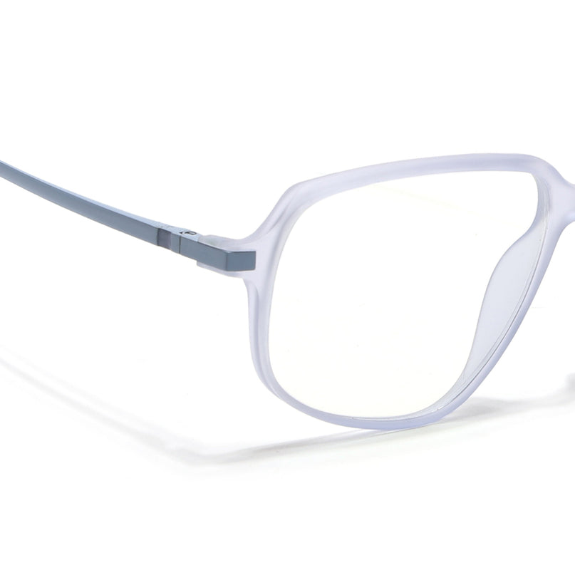 Eyejack Domino Light Purple Square Eyeglasses for Men & Women (TR1009FCL1736-C9)