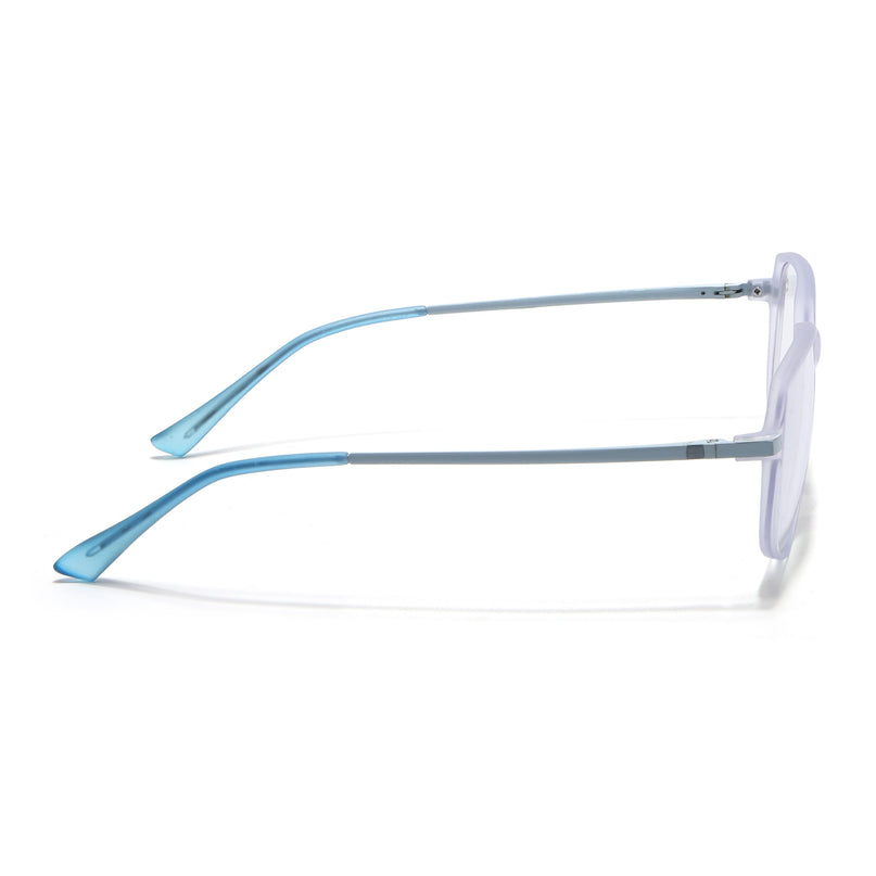 Eyejack Domino Light Purple Square Eyeglasses for Men & Women (TR1009FCL1736-C9)