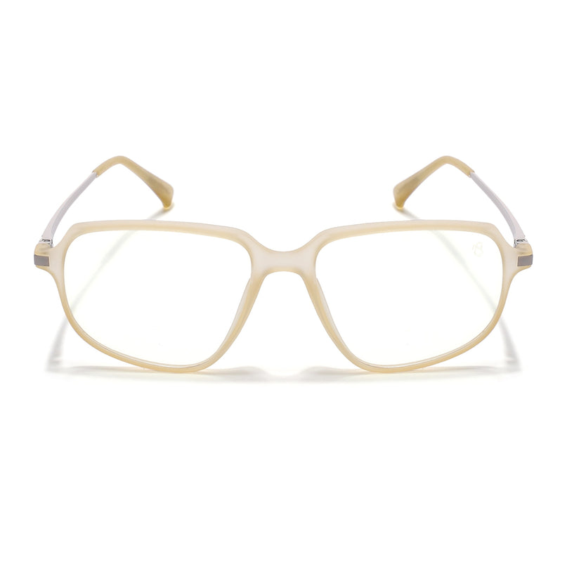 Eyejack Domino Yellow Square Eyeglasses for Men & Women (TR1009FCL1739-C12)