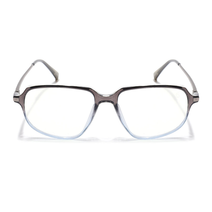 Eyejack Domino Black & Clear Square Eyeglasses for Men & Women (TR1009FCL1740-C13)