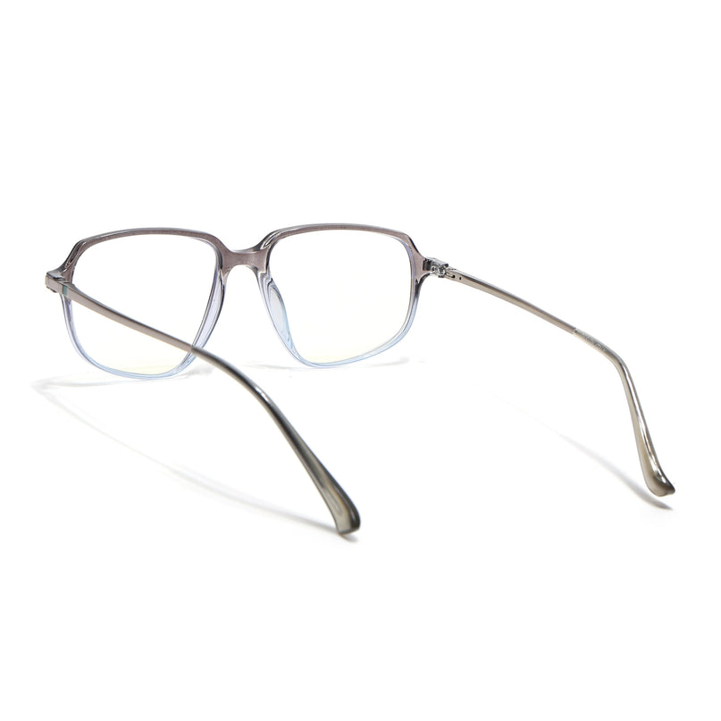 Eyejack Domino Black & Clear Square Eyeglasses for Men & Women (TR1009FCL1740-C13)