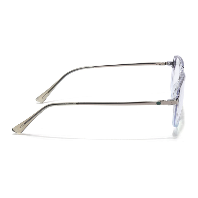 Eyejack Domino Black & Clear Square Eyeglasses for Men & Women (TR1009FCL1740-C13)