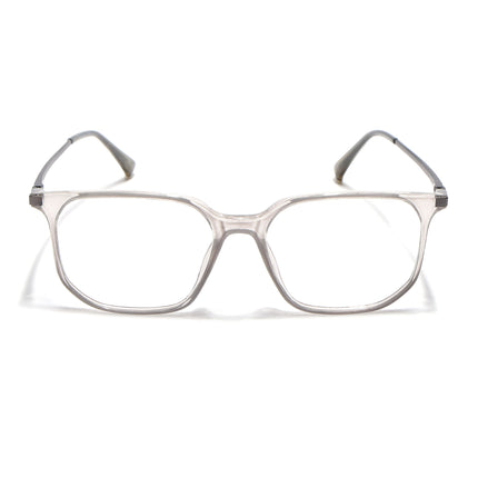 Eyejack Domino Transparent Square Eyeglasses for Men & Women (TR1010FCL1744-C3)