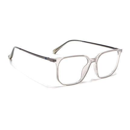 Eyejack Domino Transparent Square Eyeglasses for Men & Women (TR1010FCL1744-C3)