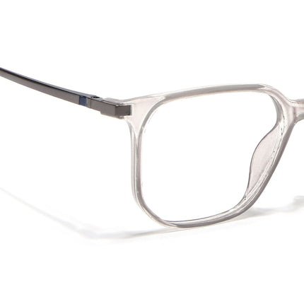 Eyejack Domino Transparent Square Eyeglasses for Men & Women (TR1010FCL1744-C3)