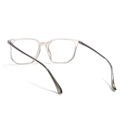 Eyejack Domino Transparent Square Eyeglasses for Men & Women (TR1010FCL1744-C3)