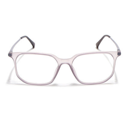 Eyejack Domino Purple Square Eyeglasses for Men & Women (TR1010FCL1749-C8)