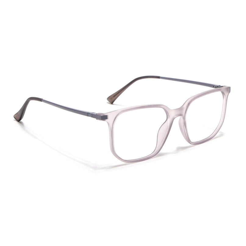 Eyejack Domino Purple Square Eyeglasses for Men & Women (TR1010FCL1749-C8)