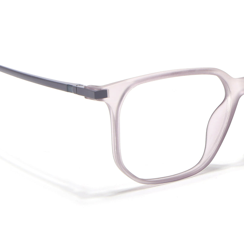 Eyejack Domino Purple Square Eyeglasses for Men & Women (TR1010FCL1749-C8)