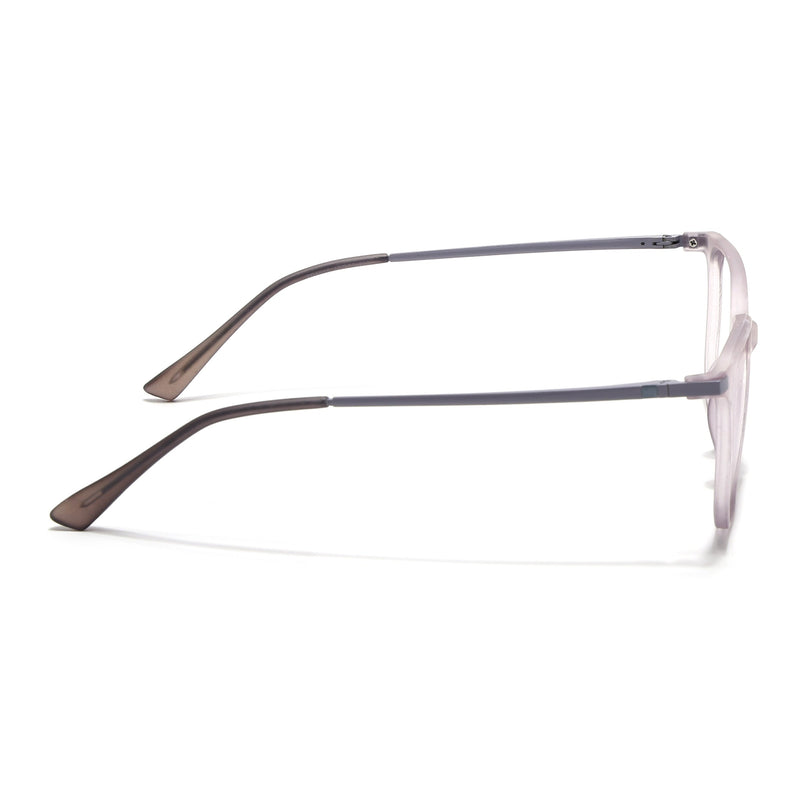 Eyejack Domino Purple Square Eyeglasses for Men & Women (TR1010FCL1749-C8)