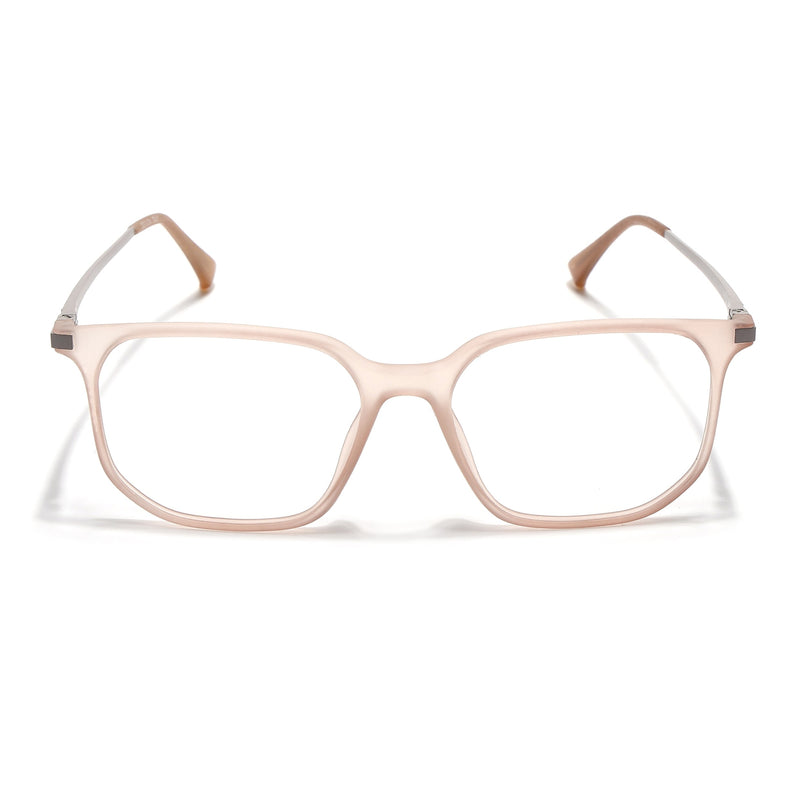 Eyejack Domino Matt Brown Square Eyeglasses for Men & Women (TR1010FCL1752-C11)