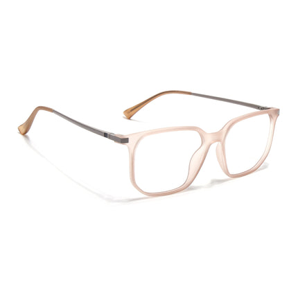 Eyejack Domino Matt Brown Square Eyeglasses for Men & Women (TR1010FCL1752-C11)