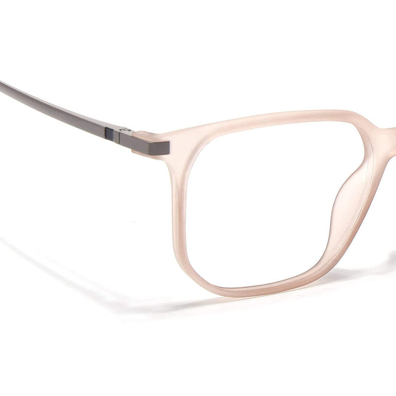 Eyejack Domino Matt Brown Square Eyeglasses for Men & Women (TR1010FCL1752-C11)