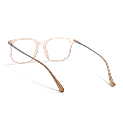 Eyejack Domino Matt Brown Square Eyeglasses for Men & Women (TR1010FCL1752-C11)
