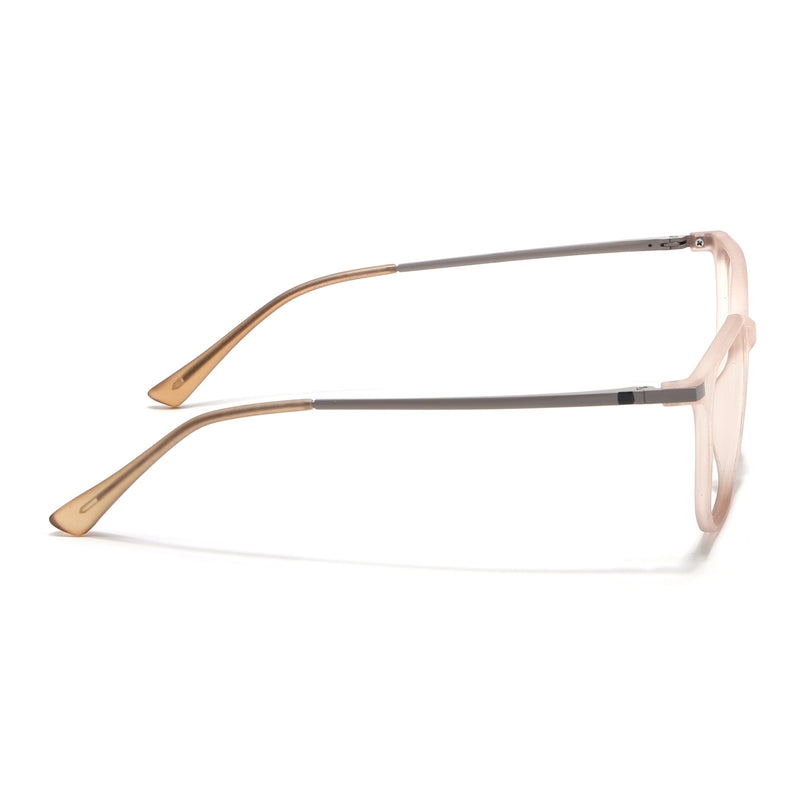 Eyejack Domino Matt Brown Square Eyeglasses for Men & Women (TR1010FCL1752-C11)