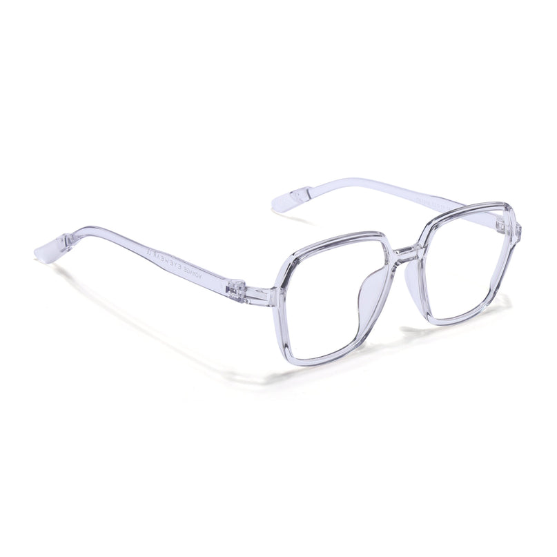 Voyage Air Grey Square Eyeglasses for Men & Women - MG4393-C3