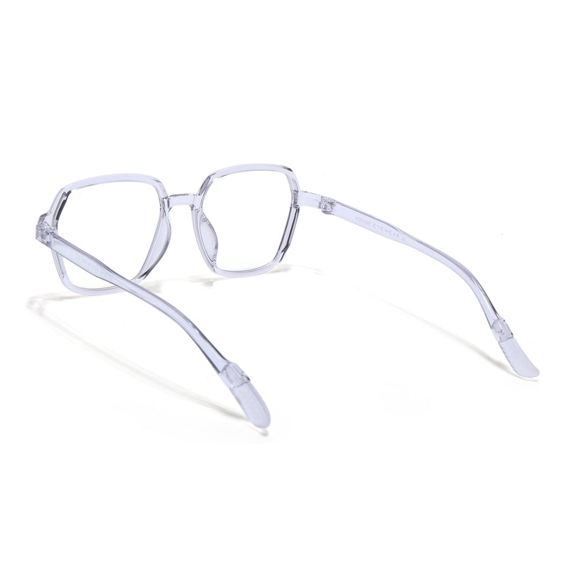 Voyage Air Grey Square Eyeglasses for Men & Women - MG4393-C3