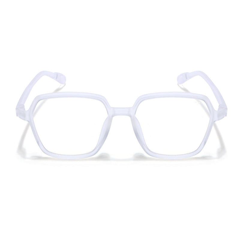 Voyage Air Transparent Square Eyeglasses for Men & Women - MG4394-C2